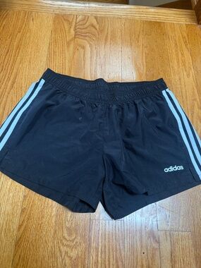 ☀️adidas Black Shorts with Light Blue Side Stripes